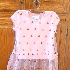 Rockets of Awesome Fancy Lovely Cherry Top for a Girl Size 4.
